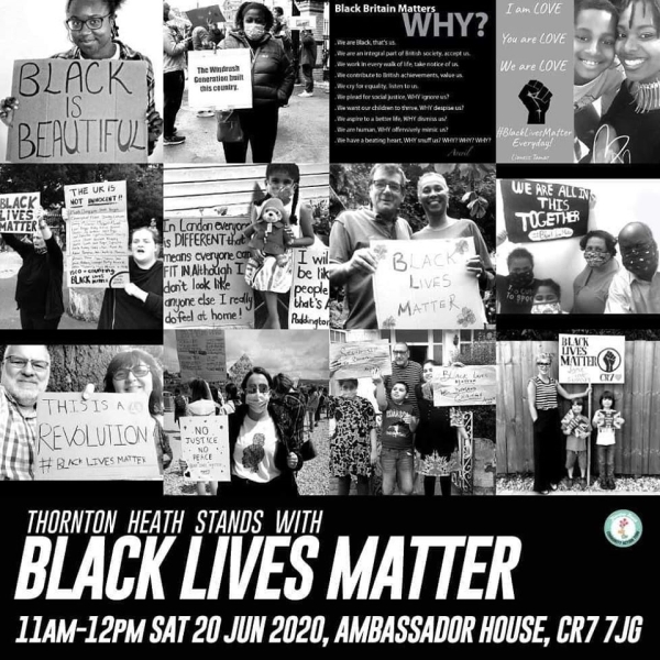 Thornton Heath stands with Black Lives Matter