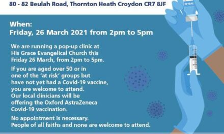 Pop Up Vaccine Clinic in Thornton Heath